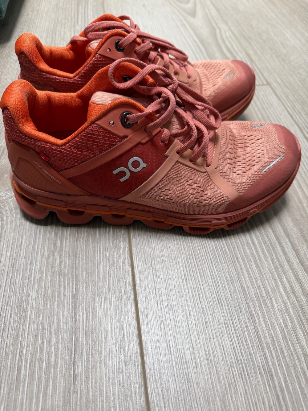 On Cloud Women’s Cloudace Running Shoes Blush/Orange sport marathon support run - Picture 5 of 7